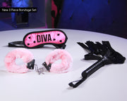 3 Piece Pink Bondage Set